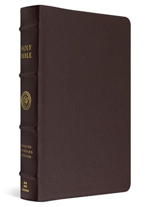 Esv Heirloom Bible, Gloria Dei: Single Column Edition (Calfskin, Mahogany)-..