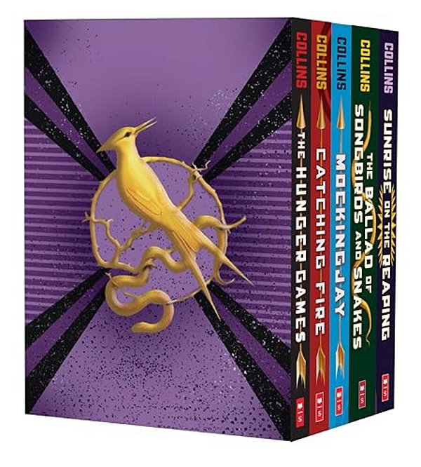 Hunger Games 5-Book Paperback Box Set (The Hunger Games, Catching Fire, Mockingjay, The Ballad Of Songbirds And Snakes, Sunrise On The Reaping)-..
