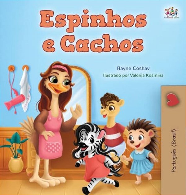 Spikes And Curls (Brazilian Portuguese Kids Book)-..