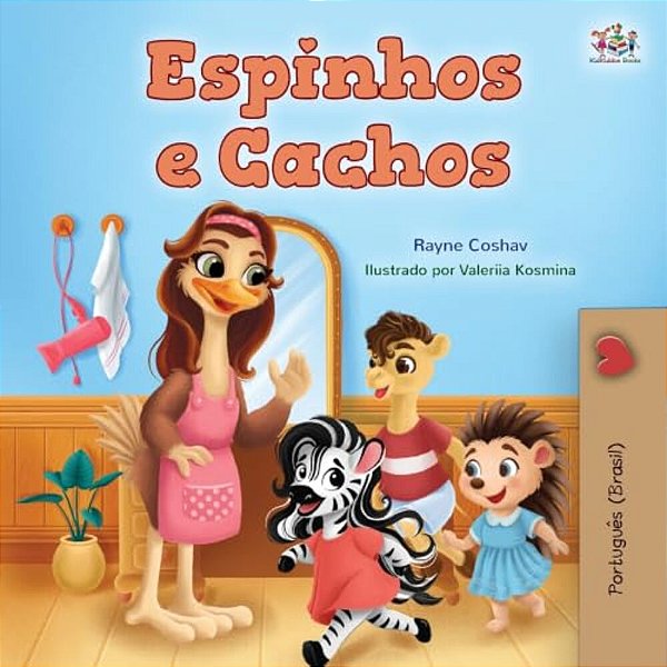 Spikes And Curls (Brazilian Portuguese Kids Book)-..