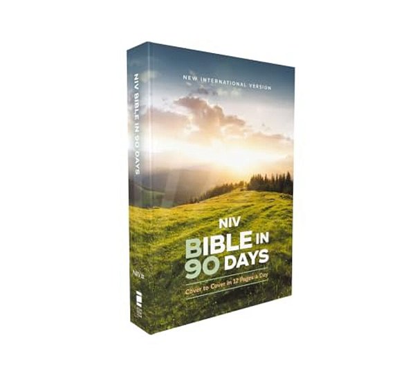 Niv, Bible In 90 Days, Paperback: Cover To Cover In 12 Pages A Day-..