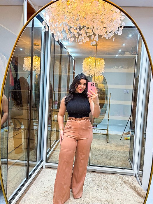 Calça wide leg 1626