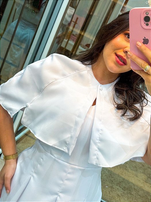 Vestido Com Capote 1619