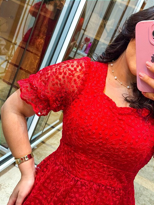 Vestido renda flor 1799