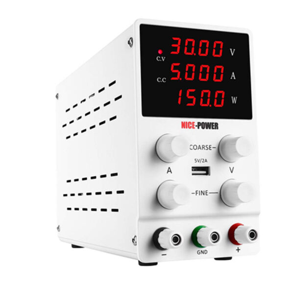 Fonte de Alimentação Assimétrica SPS305 30V 5A com Display 4 Dígitos e USB