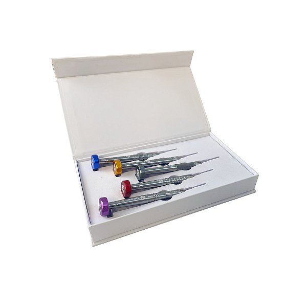 Kit Mini Chave de Fenda Kailiwei com 5 Peças - Alta Precisão e Durabilidade