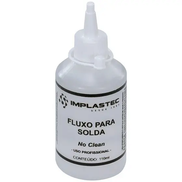 Fluxo p/ Solda No Clean 110ml - Implastec : Simplifique a Soldagem com Qualidade e Eficiência