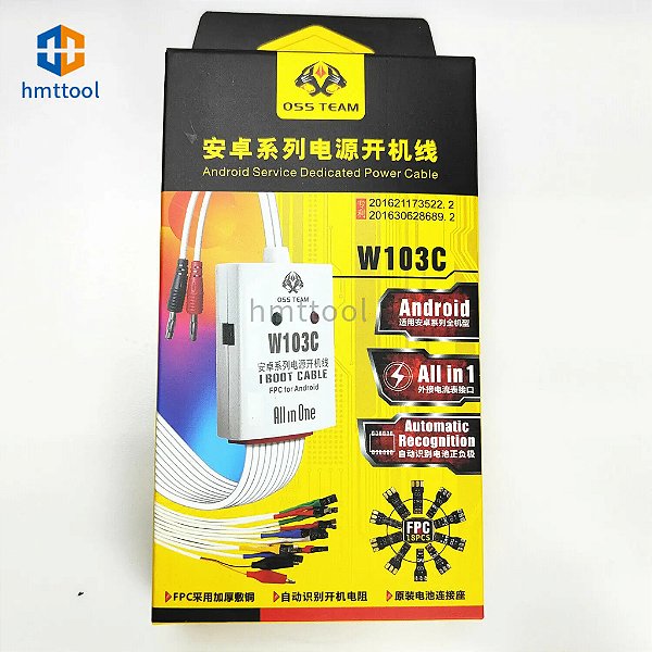 Cabo de teste atual da fonte de alimentação de oss w103c android power on/off linha de serviço linha de inicialização