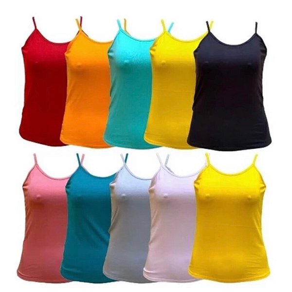 Camiseta Regata Básica Suede Tamanho M.