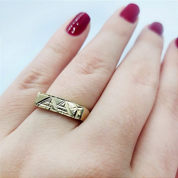 Anel  banhado a ouro 18k Cod 171