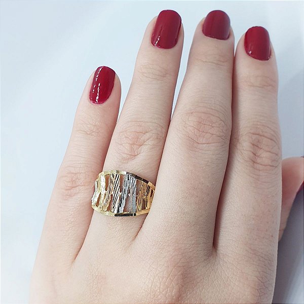 Anel  banhado a ouro 18k Cod 341