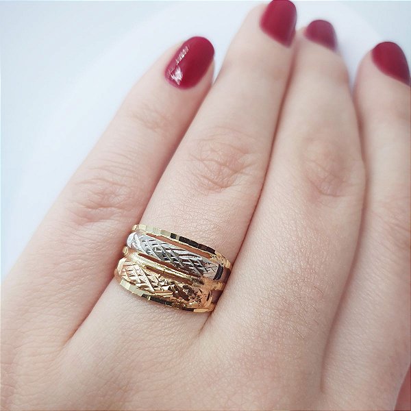 Anel  banhado a ouro 18k Cod 377