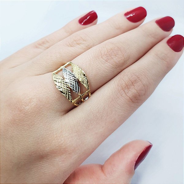 Anel  banhado a ouro 18k Cod 342