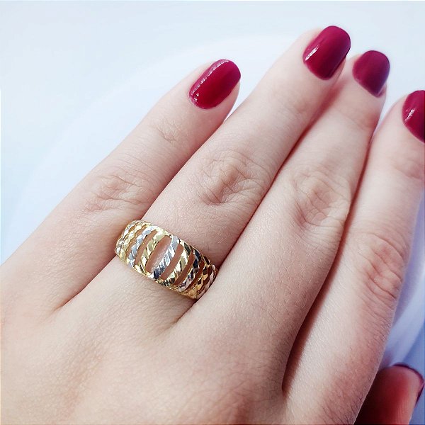 Anel  banhado a ouro 18k Cod 343