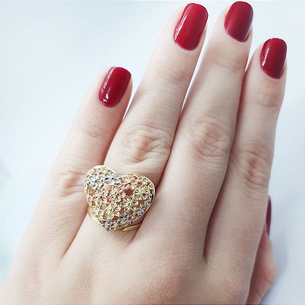 Anel  banhado a ouro 18k Cod 132