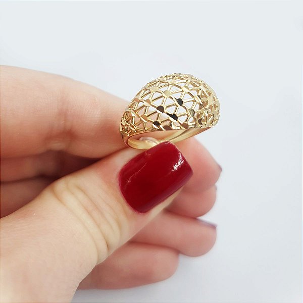 Anel  banhado a ouro 18k Cod 448
