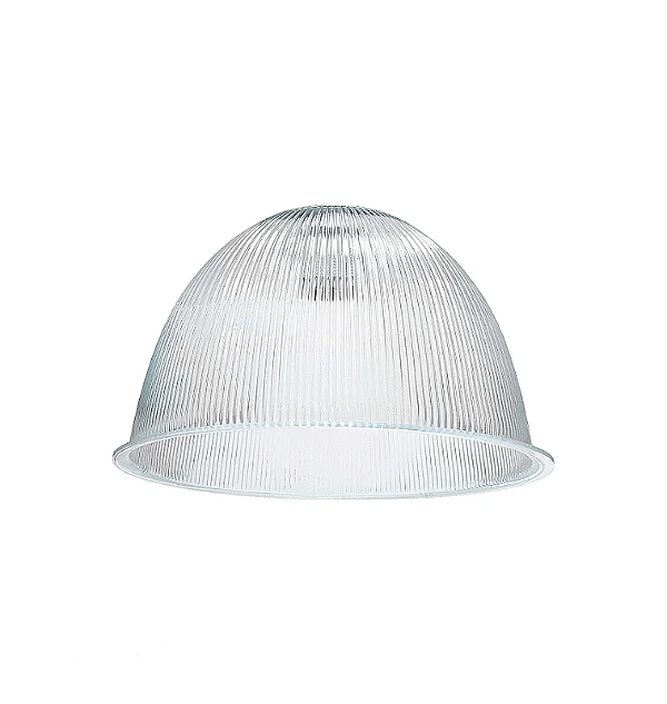 Difusor prismatico 12 polegadas incolor com furo 40mm.