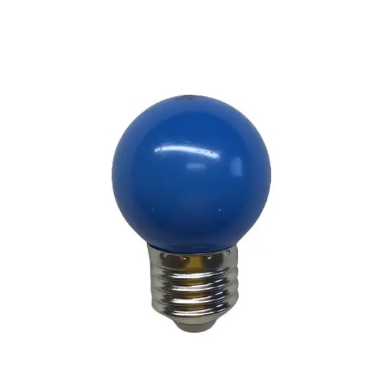 Lâmpada led bolinha G45 3w decorativa azul E27 127v Galaxy.