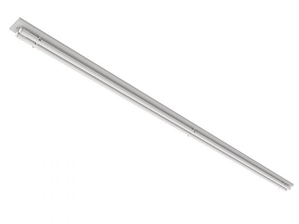 Luminária de sobrepor simples para 2 lâmpadas 36/40/45/65W 240cm (HO).