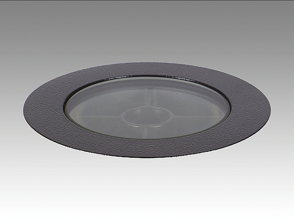 Embutido de solo chão LED redondo com antiofuscante 30º 2700K IP67.