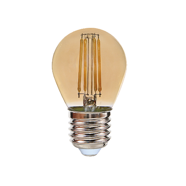 Lâmpada Filamento Superled bolinha 2W bivolt 2400K.
