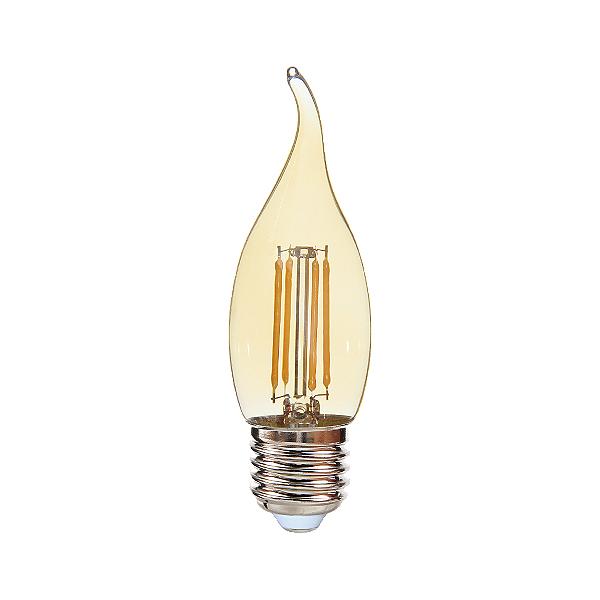 Lâmpada Filamento Superled Vela Chama 2W bivolt 2400K.