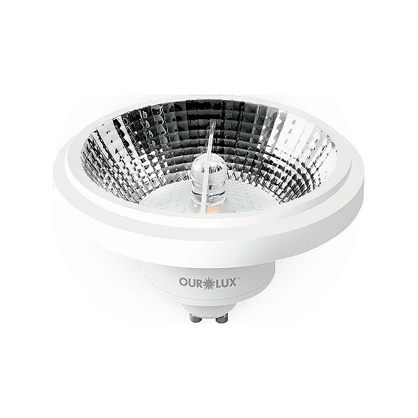 Lâmpada Superled AR111 12W bivolt dimerizável 2700K 24°.