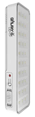 Luminária de emergência 2w 30 leds 6500k bivolt Galaxy Led.