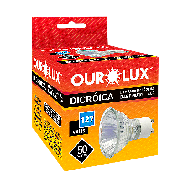 Lâmpada Dicróica GU10 50W 127V.