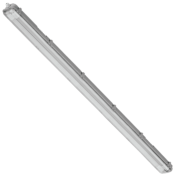 Luminária Hermética Ourofort IP65 LED 2X18/20W para T5 e T8.