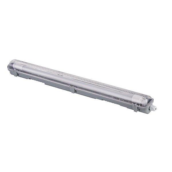 Luminária Hermética Ourofort IP65 LED 2X9/10W para T5 e T8.