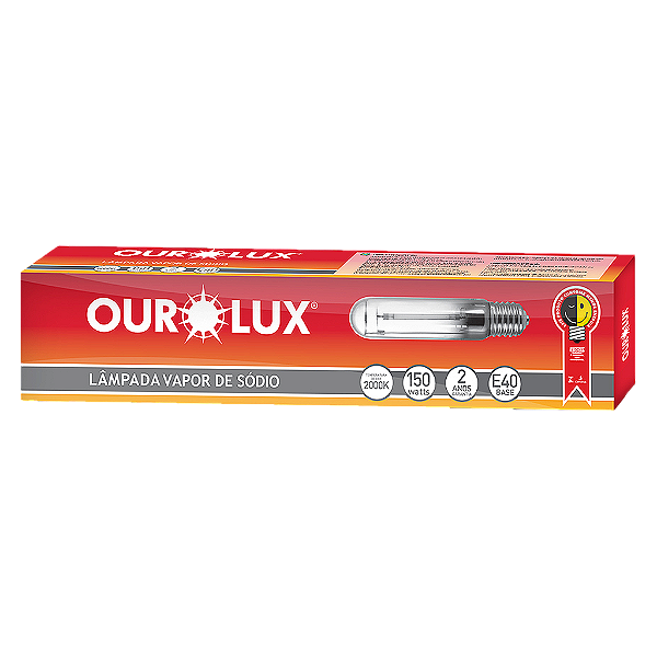 Lâmpada Sódio Tubular 150W E40 bivolt.