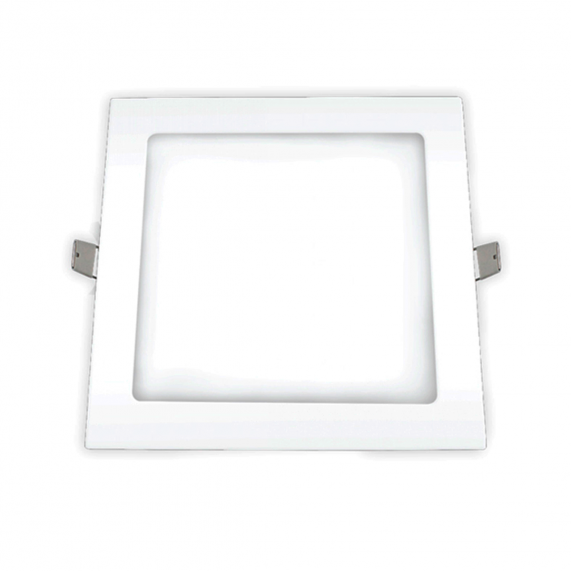 Plafon Superled Embutir 24W bivolt 4000K Quadrado 30cm x 30cm.