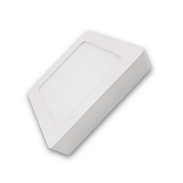Plafon Superled Sobrepor 36W Bivolt 4000K Quadrado 40cm x 40cm.