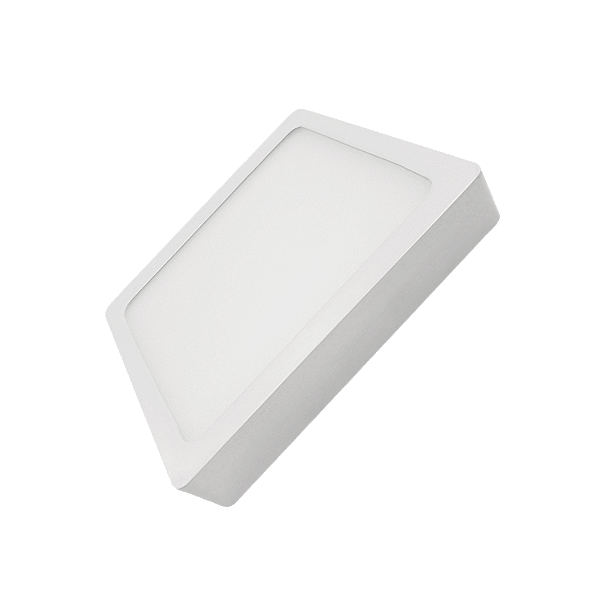 Plafon Superled Sobrepor 24W bivolt 6500K Quadrado 30cm x 30cm.