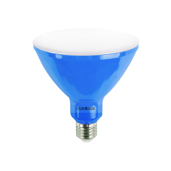 Lâmpada Superled PAR38 16W bivolt 30º Azul IP66.