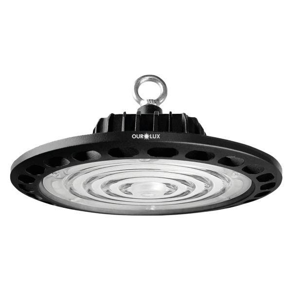 Luminária High Bay UFO 100W 6500K 100lm/W IP65.