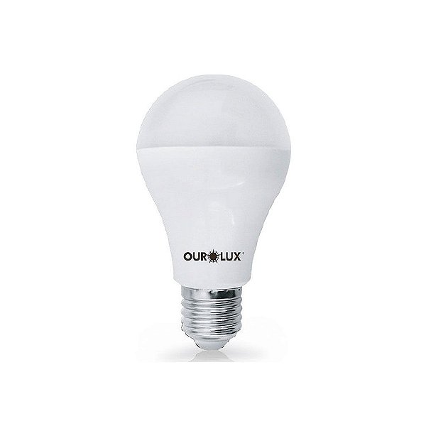 Lâmpada Superled Ouro 6W bivolt 6500K branco frio.