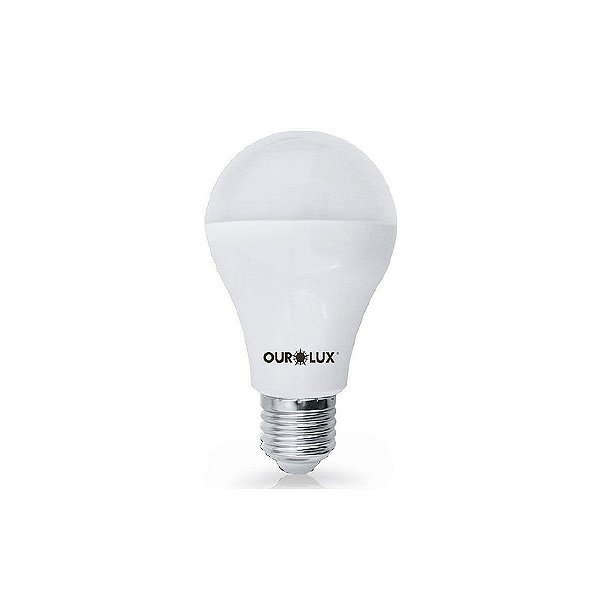 Lâmpada Superled Ouro 6W bivolt 3000K branco quente.