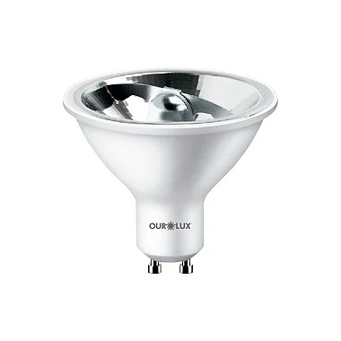 Lâmpada Superled AR70 4,5W bivolt GU10 6500K 24°.