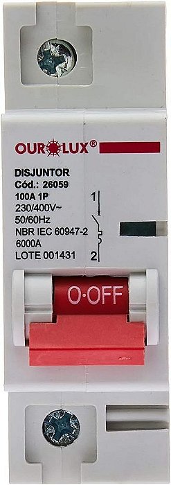 Disjuntor Unipolar 100A (C).
