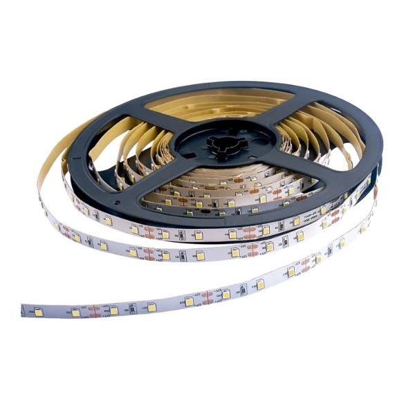 Fita LED 14,4W/M 72W 12V 5 metros IP20 3000K branco quente.