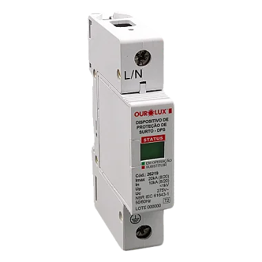 Dispositivo de Proteção contra Surtos (DPS) 10KA - 20KA.