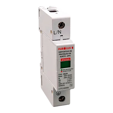 Dispositivo de Proteção contra Surtos (DPS) 20KA - 40KA.