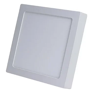 Luminária Plafon LED 18W Quadrada 22,5cm x 22,5cm Sobrepor 3000K bivolt.