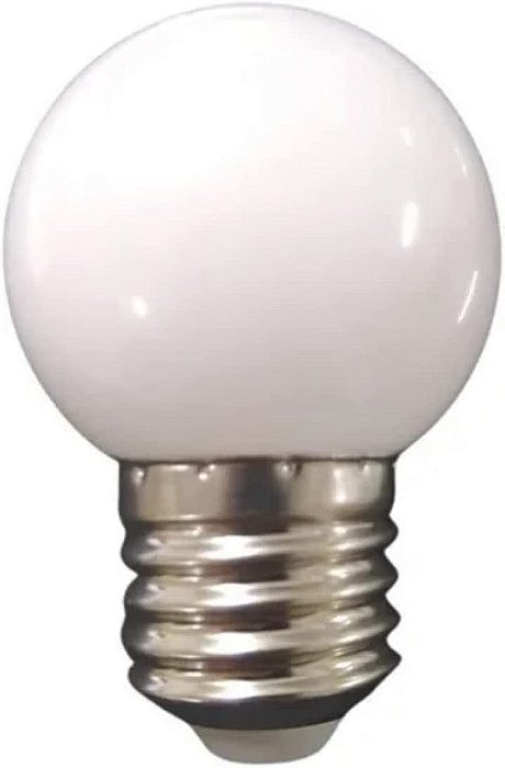Lâmpada led bolinha G45 2,5w decorativa branco frio E27 220v Galaxy.