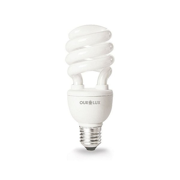 Lâmpada Fluorescente Spiralux 25W 127V 6400K.