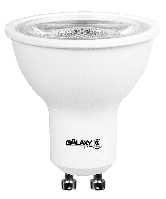 Lâmpada led dicróica 7W 3000K GU10 bivolt dimerizável.