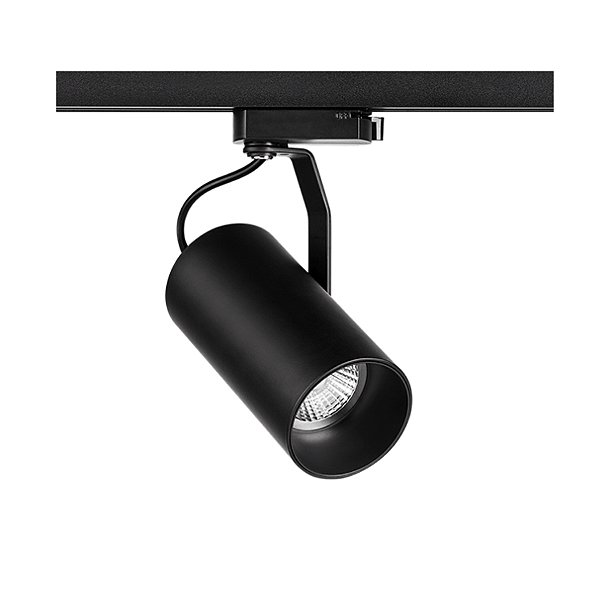 Spot de trilho flow PAR20 15W 15X15X7,2cm alumínio preto.