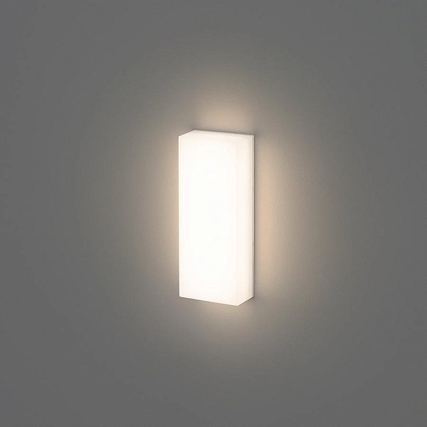 Arandela LED Ice retangular externo 3000K 5W bivolt IP65 120º 20X8,2X4,2cm policarbonato branco.